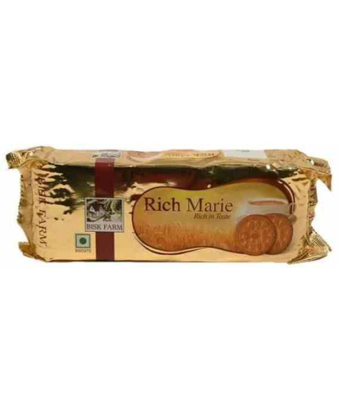 Bisk Farm Biscuits - Rich Marie, Light Crunchy, Teatime Snack, 300 g 
